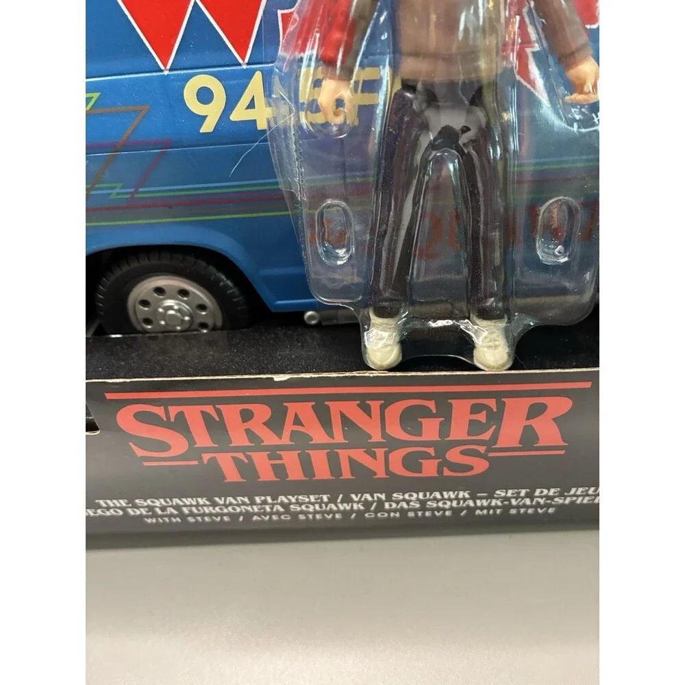 NEW 2025 Stranger Things Season 5 WSQK The Squawk Van Playset + Steve Figure